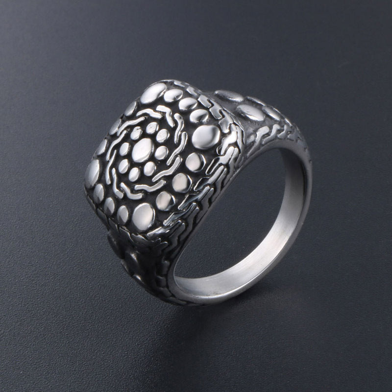Vintage-Inspired Titanium Steel Goose Design Ring for Men - Trendy Personalized Fashion Accessory
