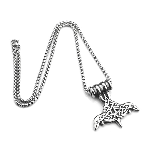 Cross-Border New Nordic Viking Raven Pendant Jewelry for Men