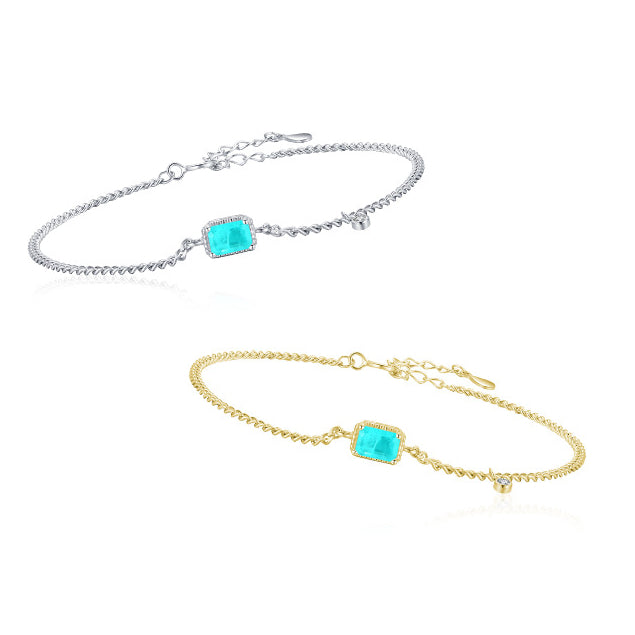 Everyday Genie Sterling Silver Tourmaline Bracelet for Women