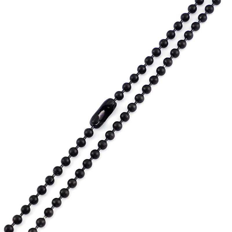 304 Stainless Steel Men's Necklace Titanium Steel Pendant With Chain Bead Chain