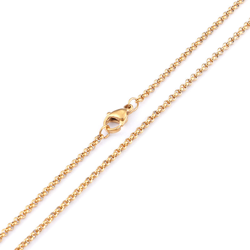 Factory Price Direct Batch 304 Stainless Steel Titanium Steel Couple Chain Single Chain Necklace