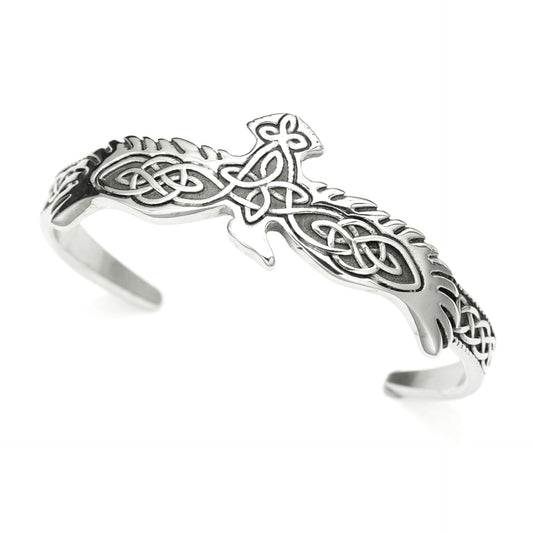 Planderful Titanium Steel Bracelet For Men Unisex C Shaped Open Design Durable Protection