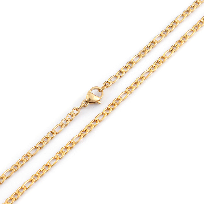 Korean Version Of Simple Titanium Steel Necklace, Men's Nk Denim Chain