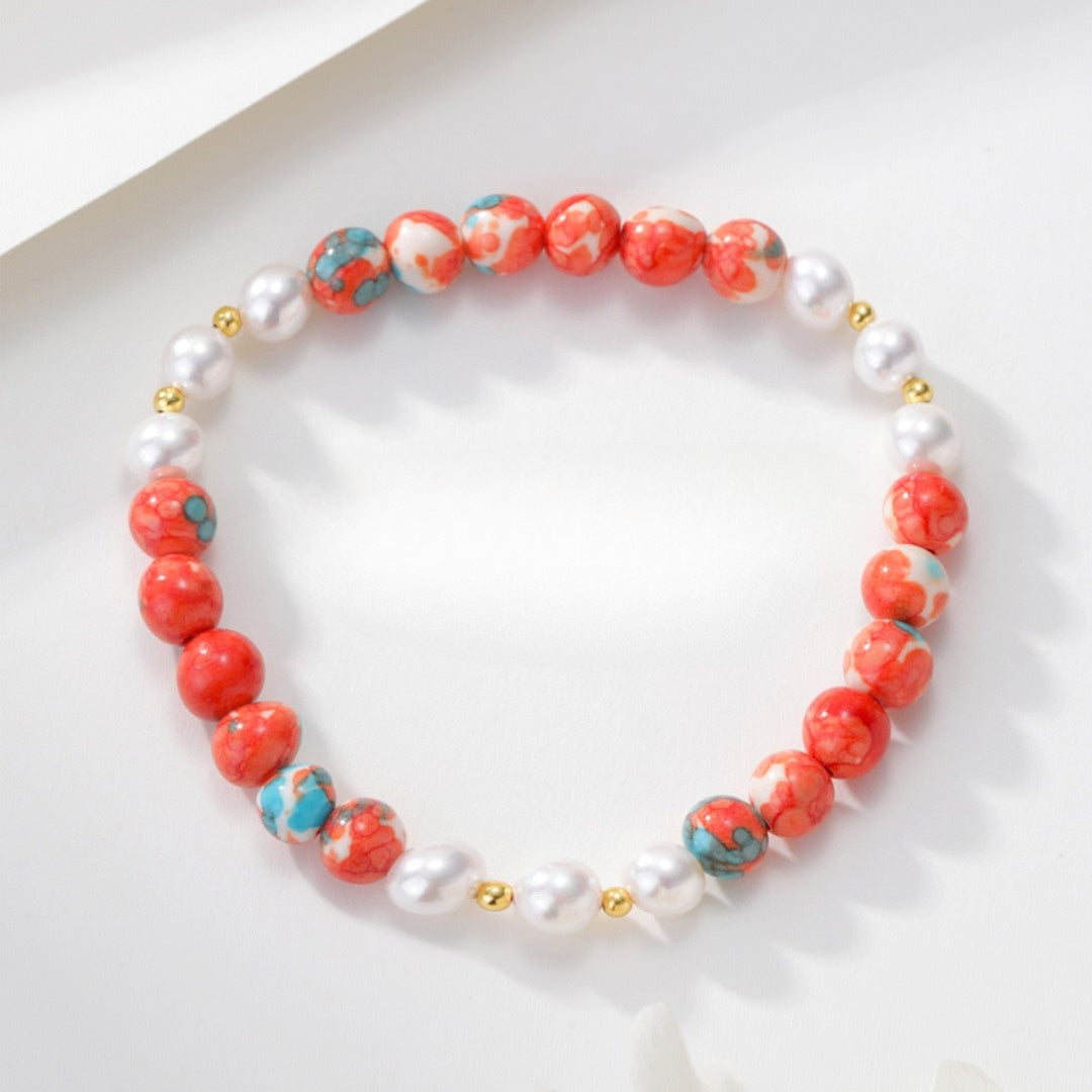 Contemporary Stone 925 Sterling Silver Bracelet