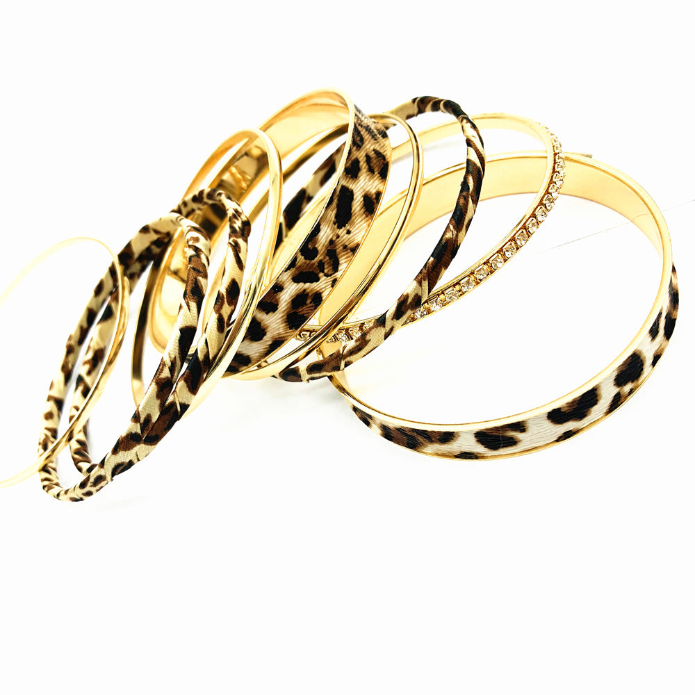Chic Multi-layer Leopard Print Bracelet - Vienna Verve Collection