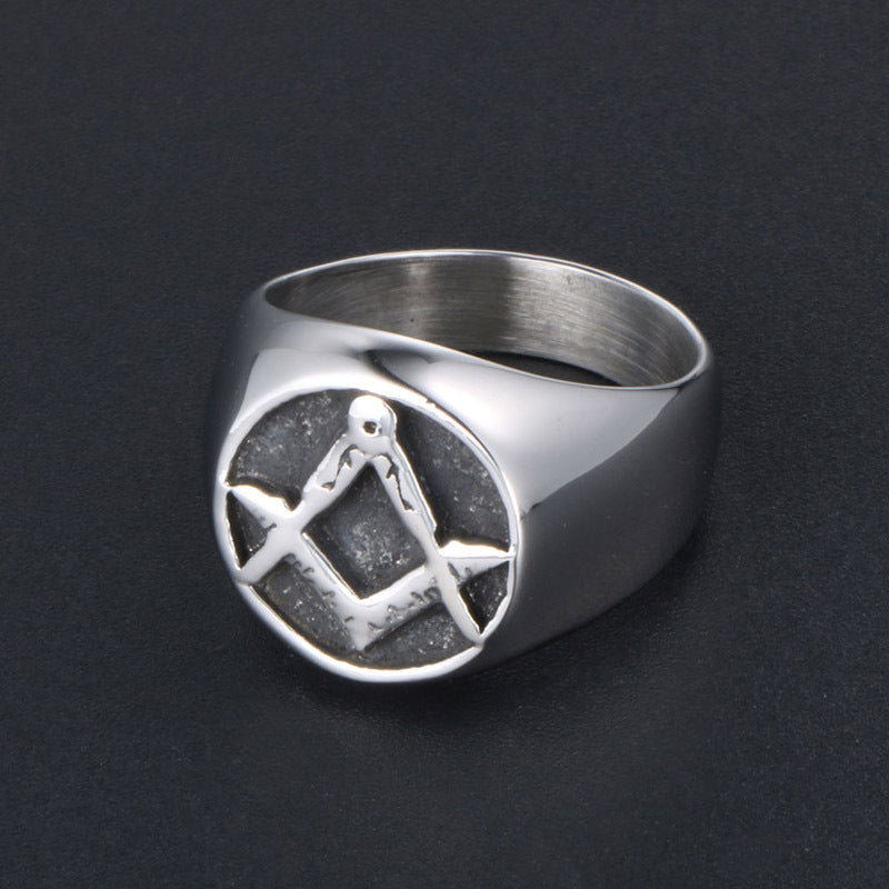 Personalized Titanium Steel Men's Dominant Tail Ring - Trendy Fashion Accessory