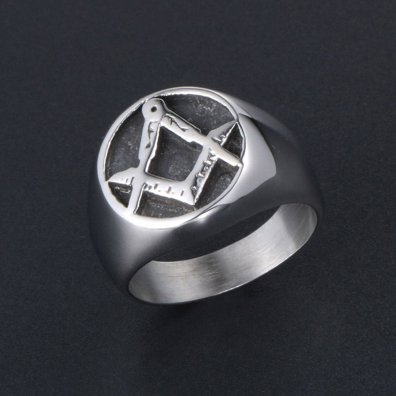Personalized Titanium Steel Men's Dominant Tail Ring - Trendy Fashion Accessory