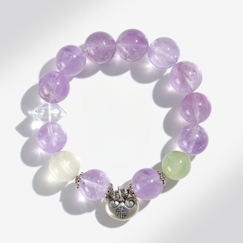 Planderful Fortune's Favor Bracelet – Elegant Crystal Design with Stunning Purple Fire Grape Stones