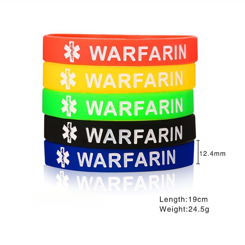 Medical Logo Men and Women Silicone Bracelet Set of 5 Colors
