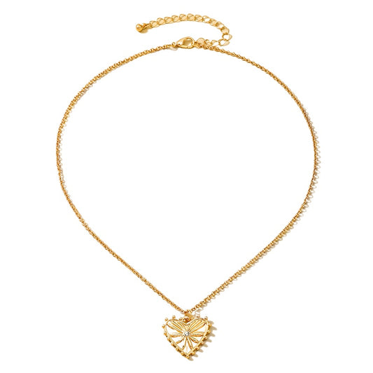 Planderful Vienna Verve Necklace – Fashionable Heart Element Design