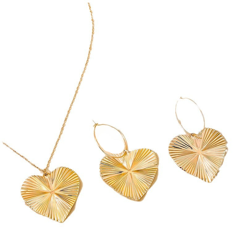 Vienna Verve Metal Earrings and Necklace Set