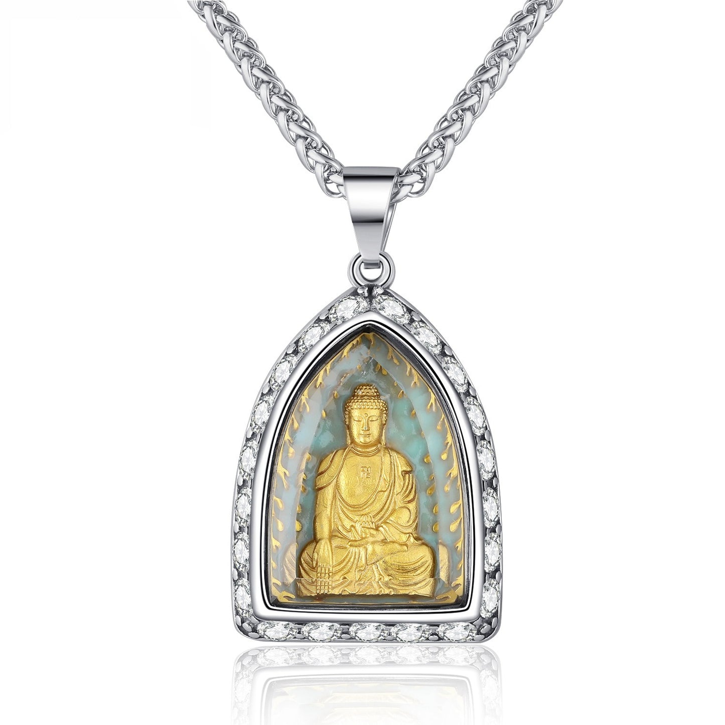 Steel Necklace – Statement Zodiac Amulet