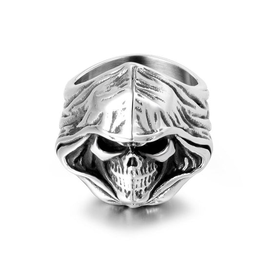 Mysterious Skull Ring for Men - Titanium Steel Halloween Trend Ornaments