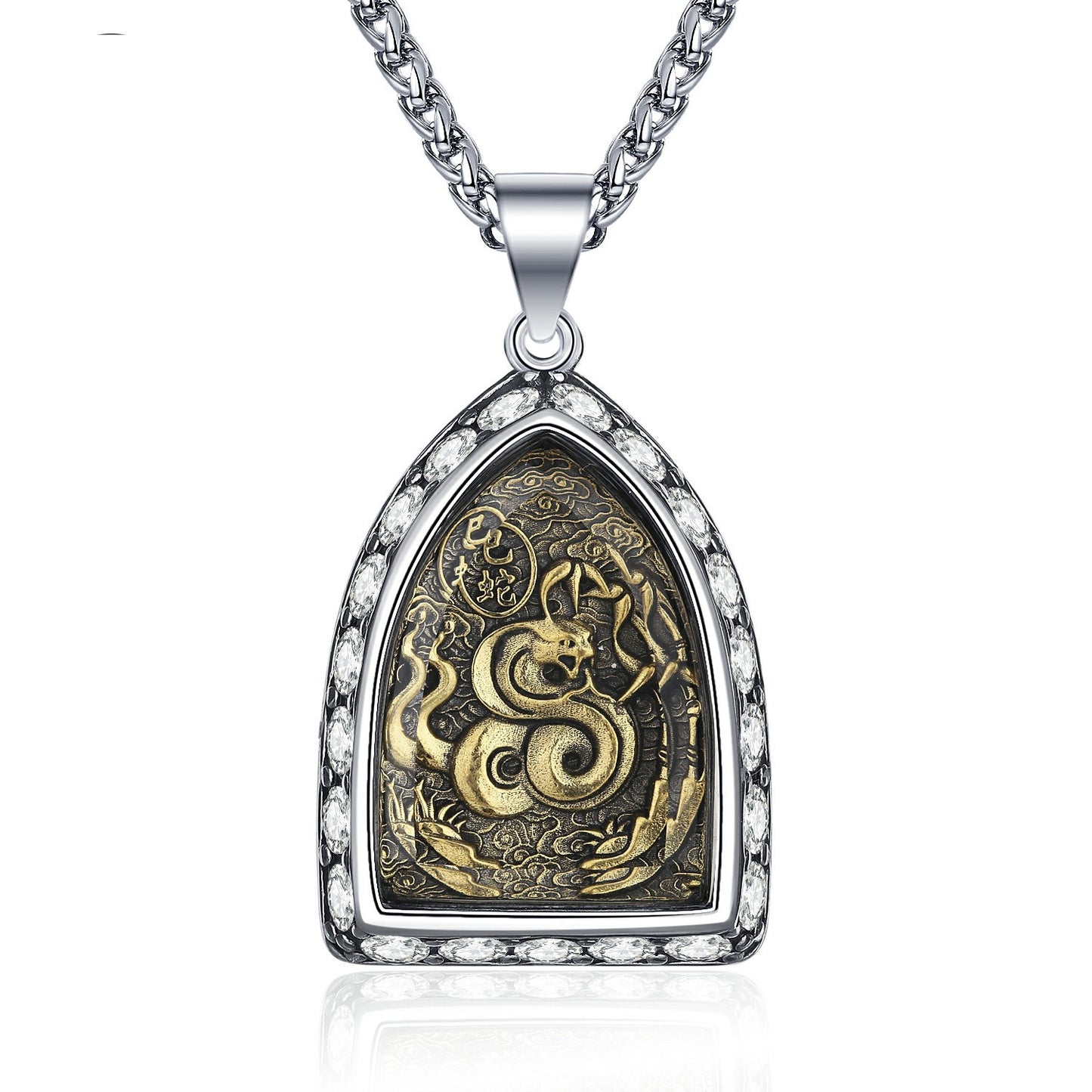 Steel Necklace – Luxury Zodiac Amulet Pendant