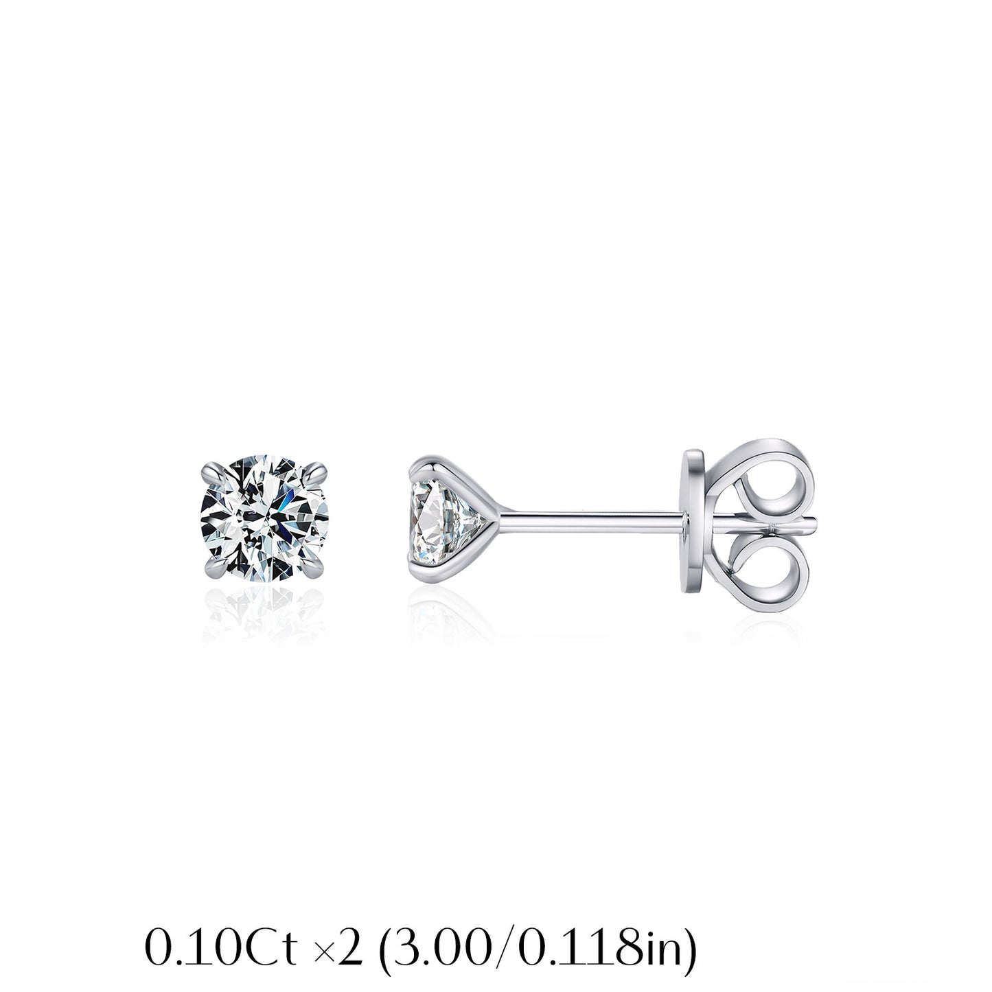 Planderful Moissanite Sparkling Earrings – Classic Low-Key Luxury
