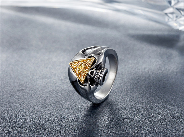 Titanium Steel Skull Ring