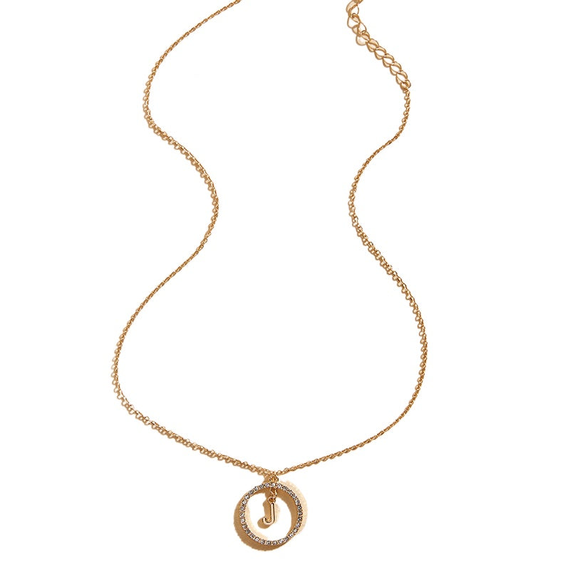 Elegant Letter Necklace with a Touch of Vienna Glamour