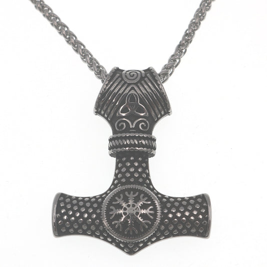 Viking Warrior Stainless Steel Celtic Knot Necklace