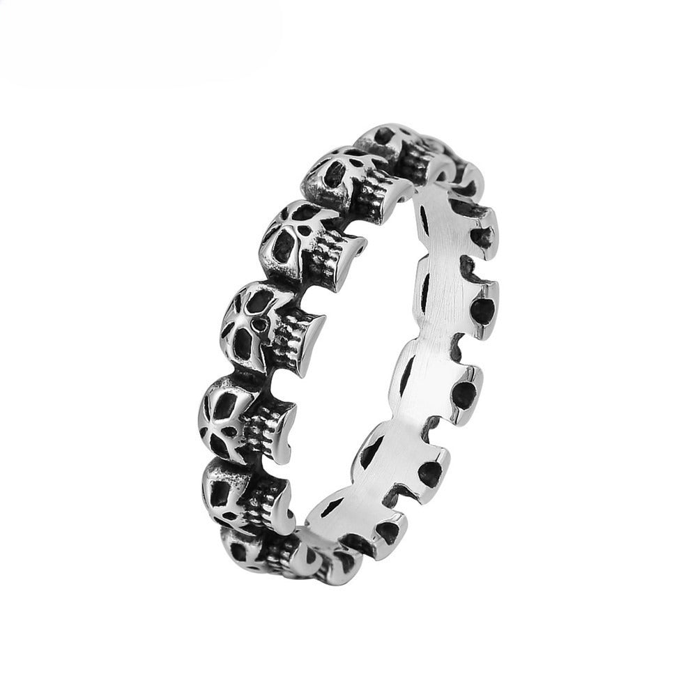 Little Devil Skull Titanium Steel Ring