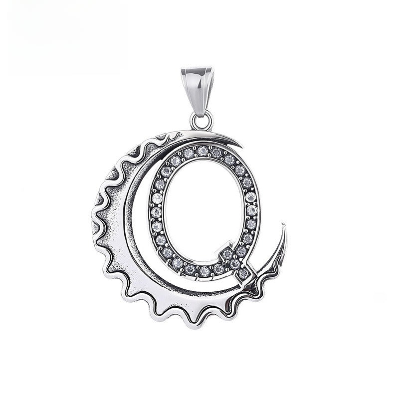 Letter Diy Stainless Steel Pendant Necklace