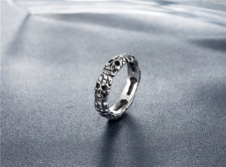 Titanium Steel Skull Ring