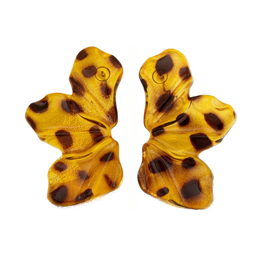 Planderful Vienna Verve Earrings – Fashionable Leopard Print Design