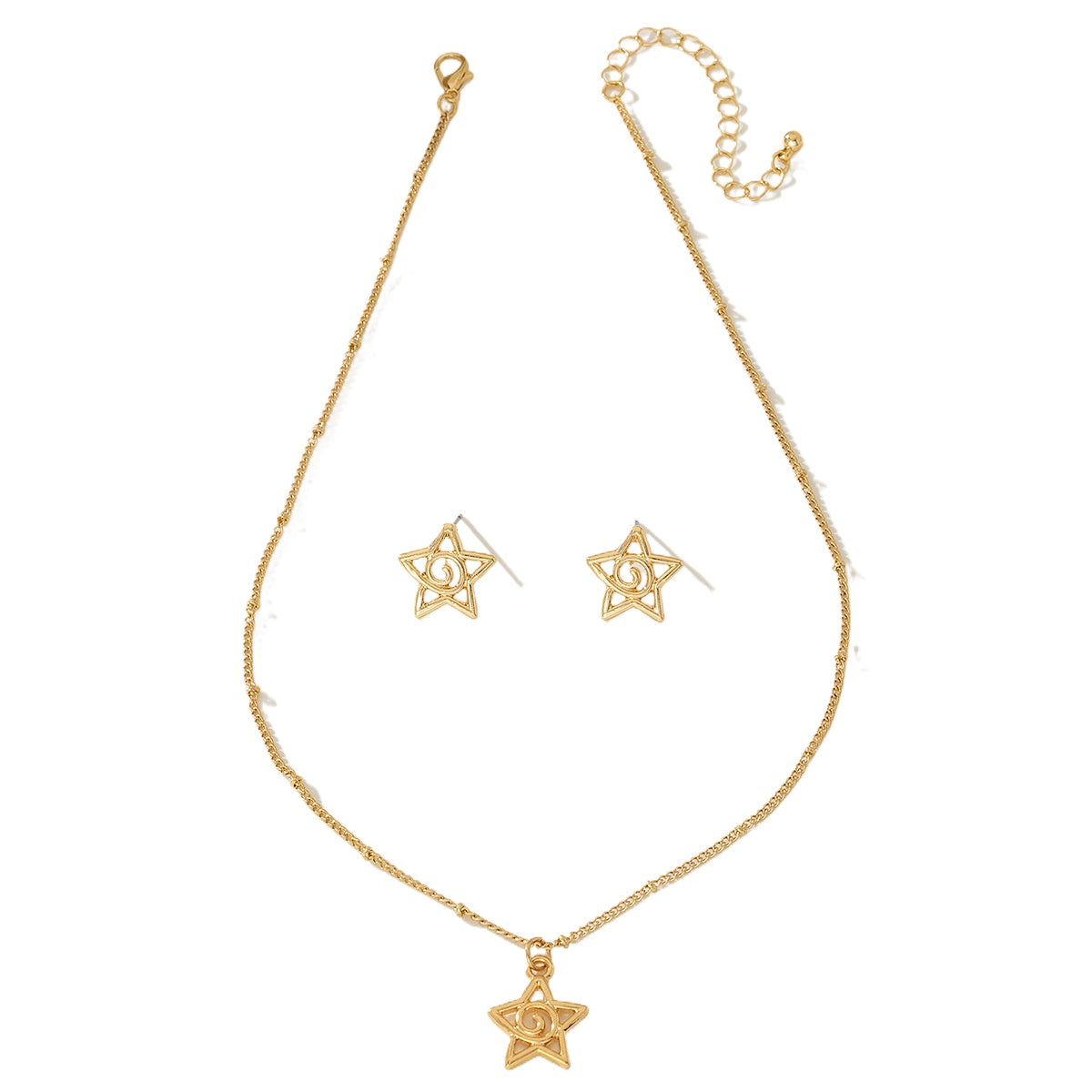 Planderful Vienna Verve Women's Star Spiral Jewelry Set