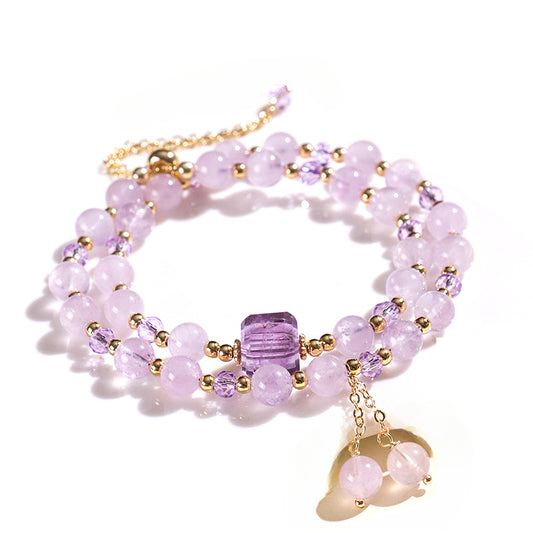 Planderful Fortune's Favor Crystal Beaded Bracelet – Fresh and Sweet Strawberry Design
