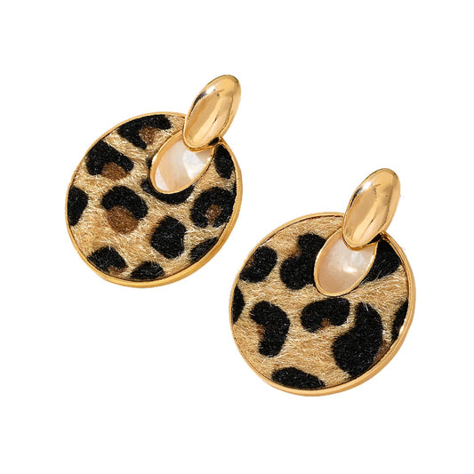 Planderful Vienna Verve Earrings – Trendy Leopard Print Design