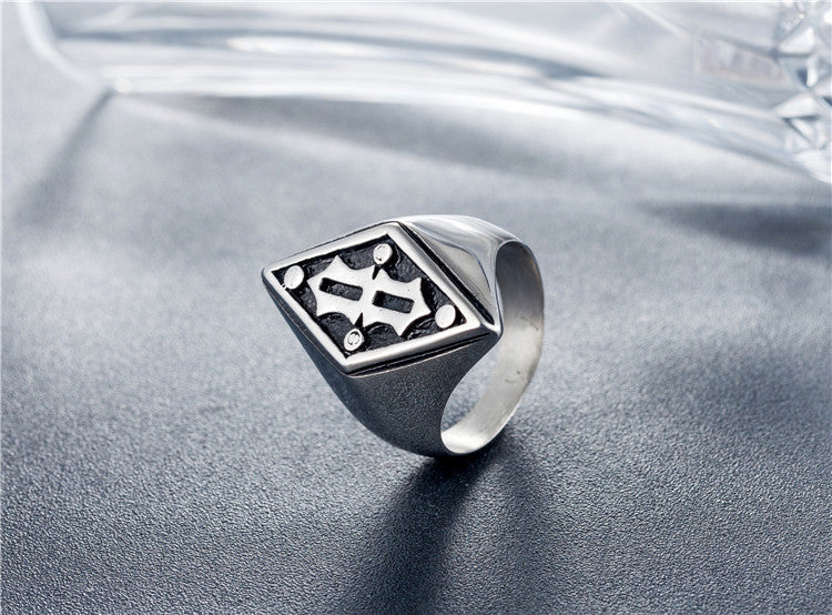 Titanium Steel Ring Personalized 8 Character Engraving Engraved Gift for Men and Women Planderful
