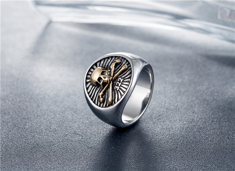 Titanium Steel Skull Ring