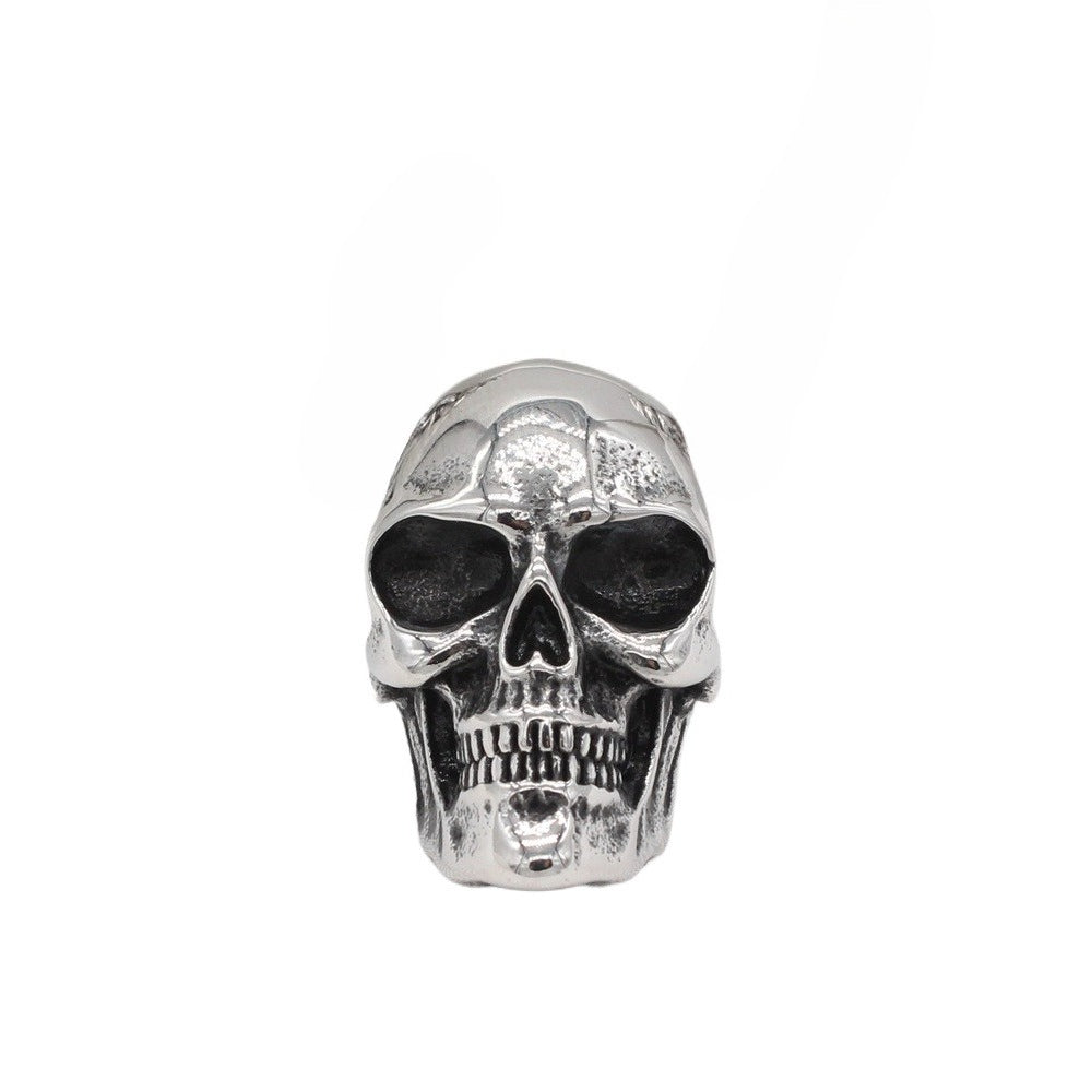 Planderful Skull Pendant Necklace Titanium Steel Unisex Versatile Hip Hop Jewelry Personalize Protection Statement