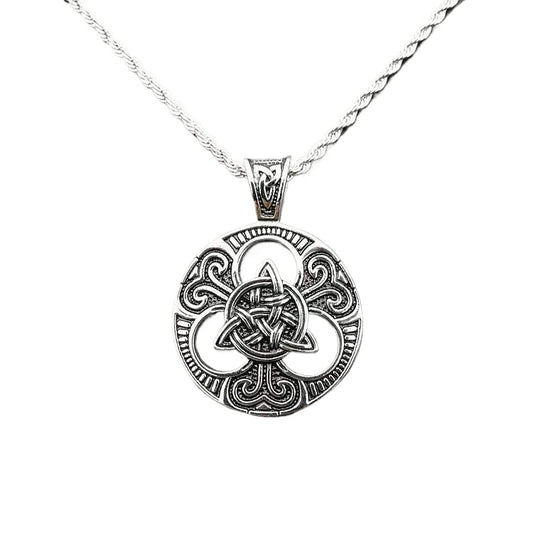 Steel Necklace – Vintage Nordic Viking Celtic Knot Pendant For Everyday Casual Style