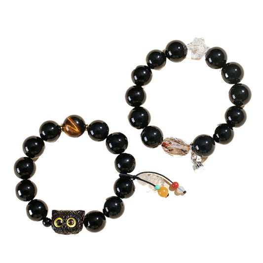 Planderful Fortune's Favor Bracelet – Personalized Obsidian Design