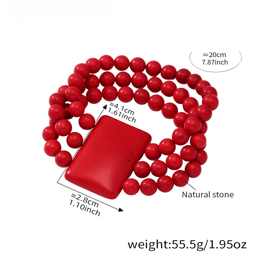 Planderful Maitreya Buddha Natural Stone Unisex Bracelet