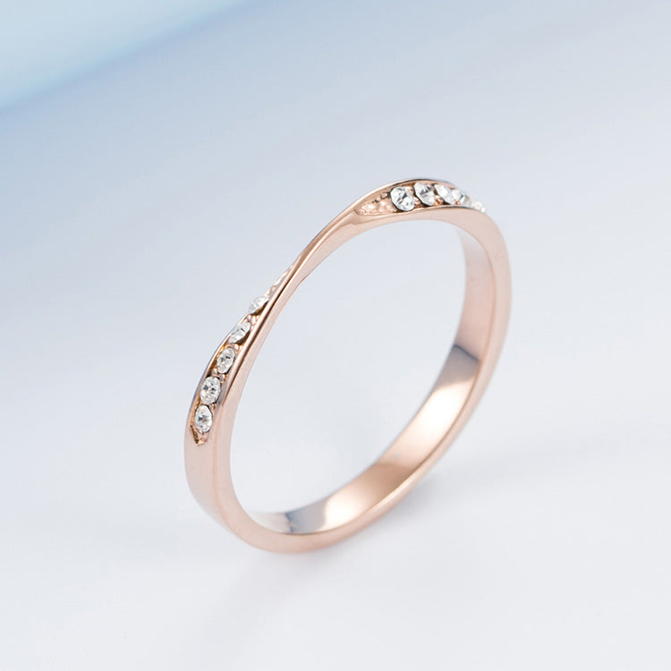 Planderful Mobius Ring Titanium Steel Unisex For Men And Women Light Luxury Jewelry Edition