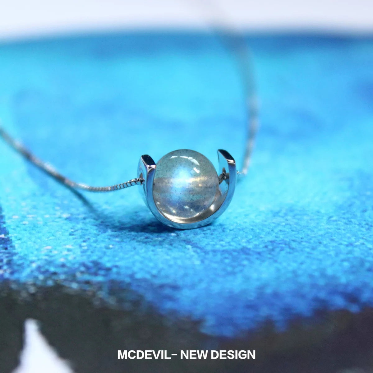 Strawberry Quartz Moonstone Crystal Heart Necklace