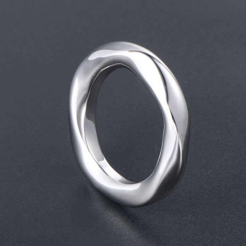 Fine Ring Ring – Couple Ring – Titanium Steel Tail Ring
