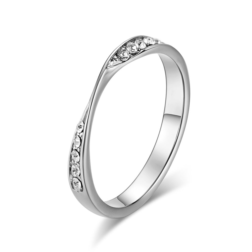 Planderful Mobius Ring Titanium Steel Unisex For Men And Women Light Luxury Jewelry Edition