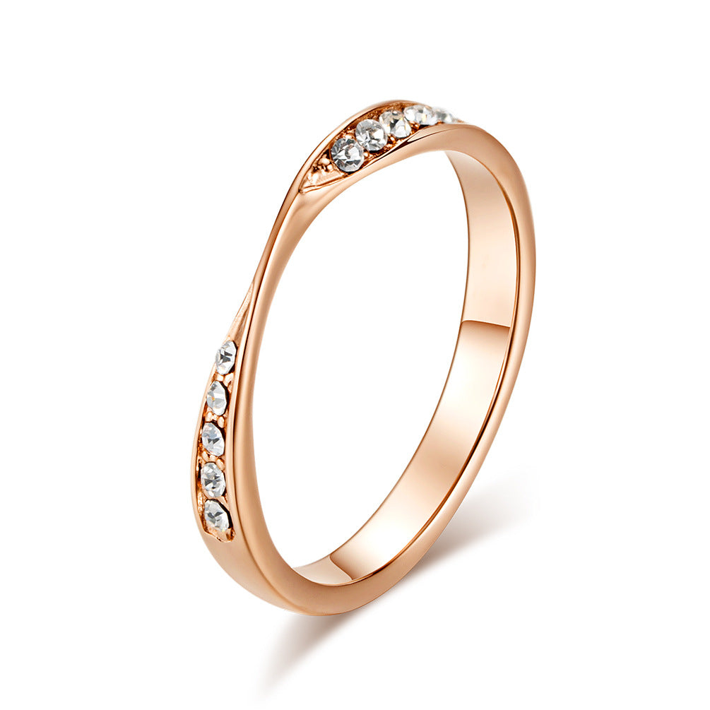 Planderful Mobius Ring Titanium Steel Unisex For Men And Women Light Luxury Jewelry Edition