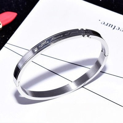 Planderful Jewelry Steel Couple Bracelet For Him And Her Gift For Boyfriend Girlfriend