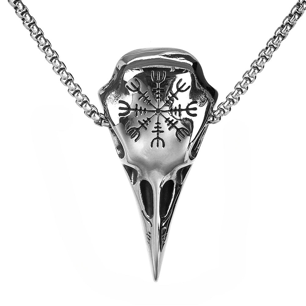 European and American Jewelry Viking Compass Pendant Necklace