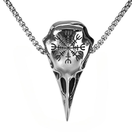 European and American Jewelry Viking Compass Pendant Necklace
