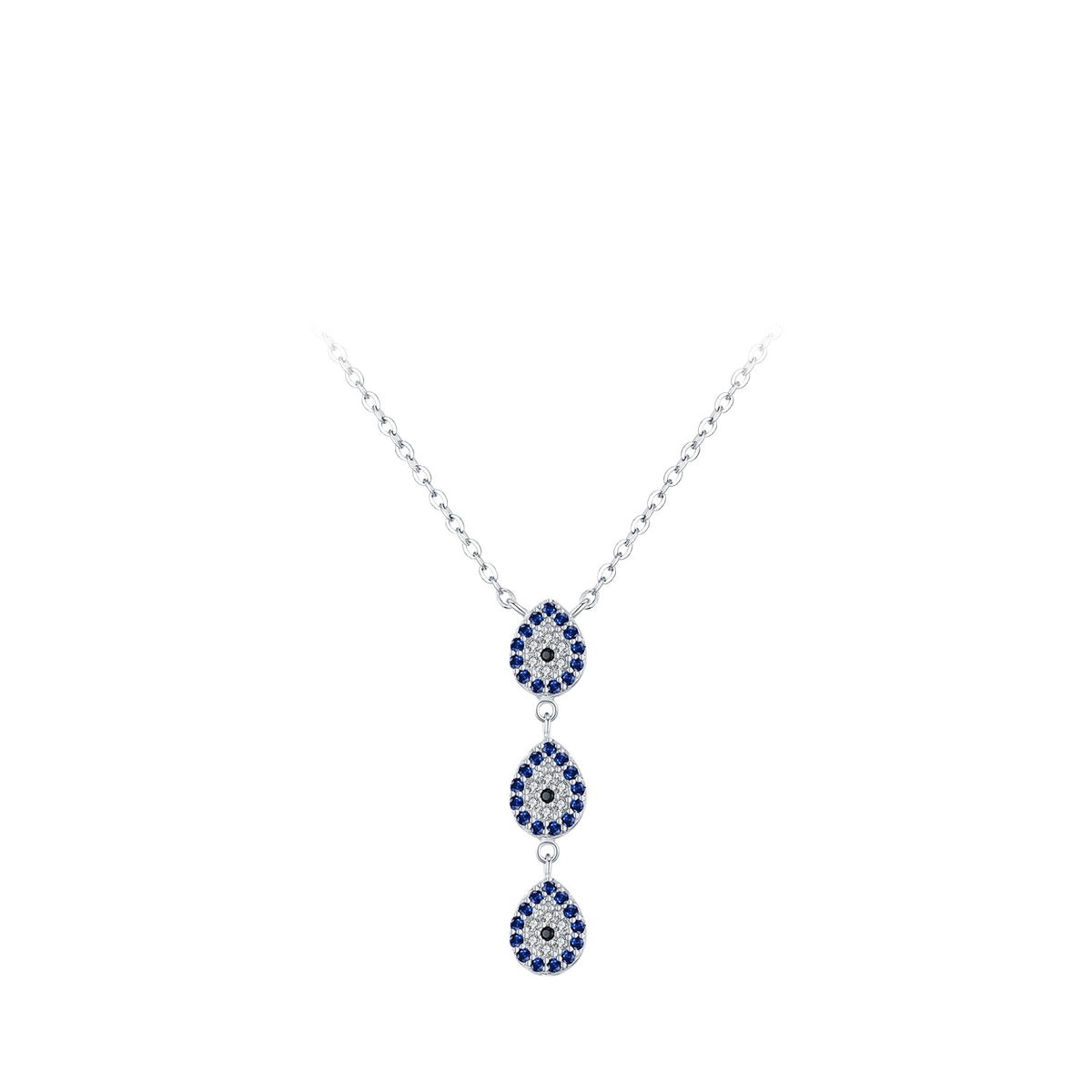 925 Sterling Silver Geometric Necklace