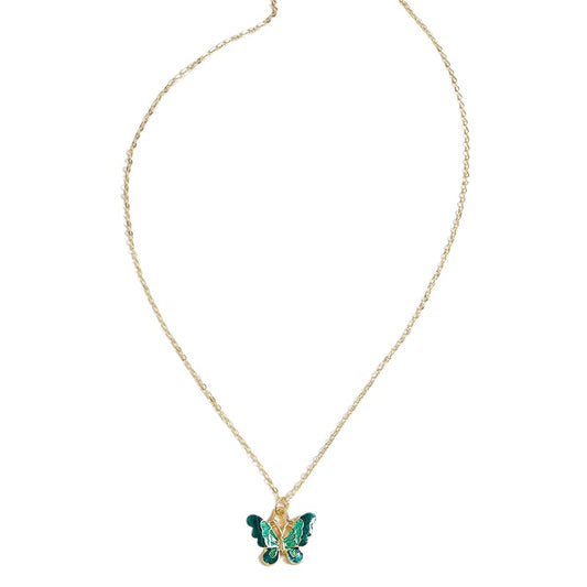 Cross-Border Vienna Verve Butterfly Necklace - Wholesale Vacation Style Jewelry