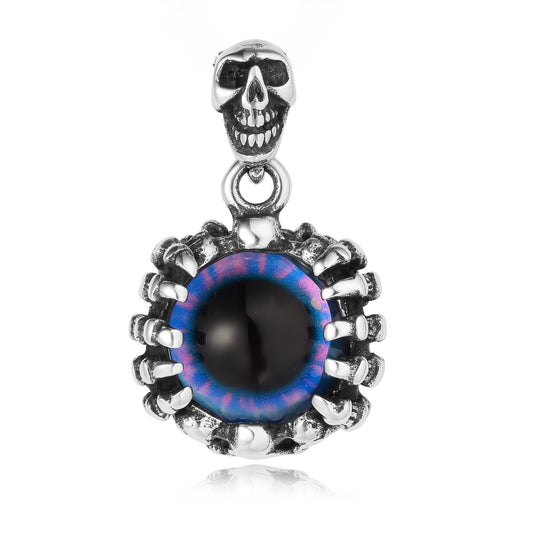Halloween Skull Devil's Eye Titanium Steel Pendant for Men