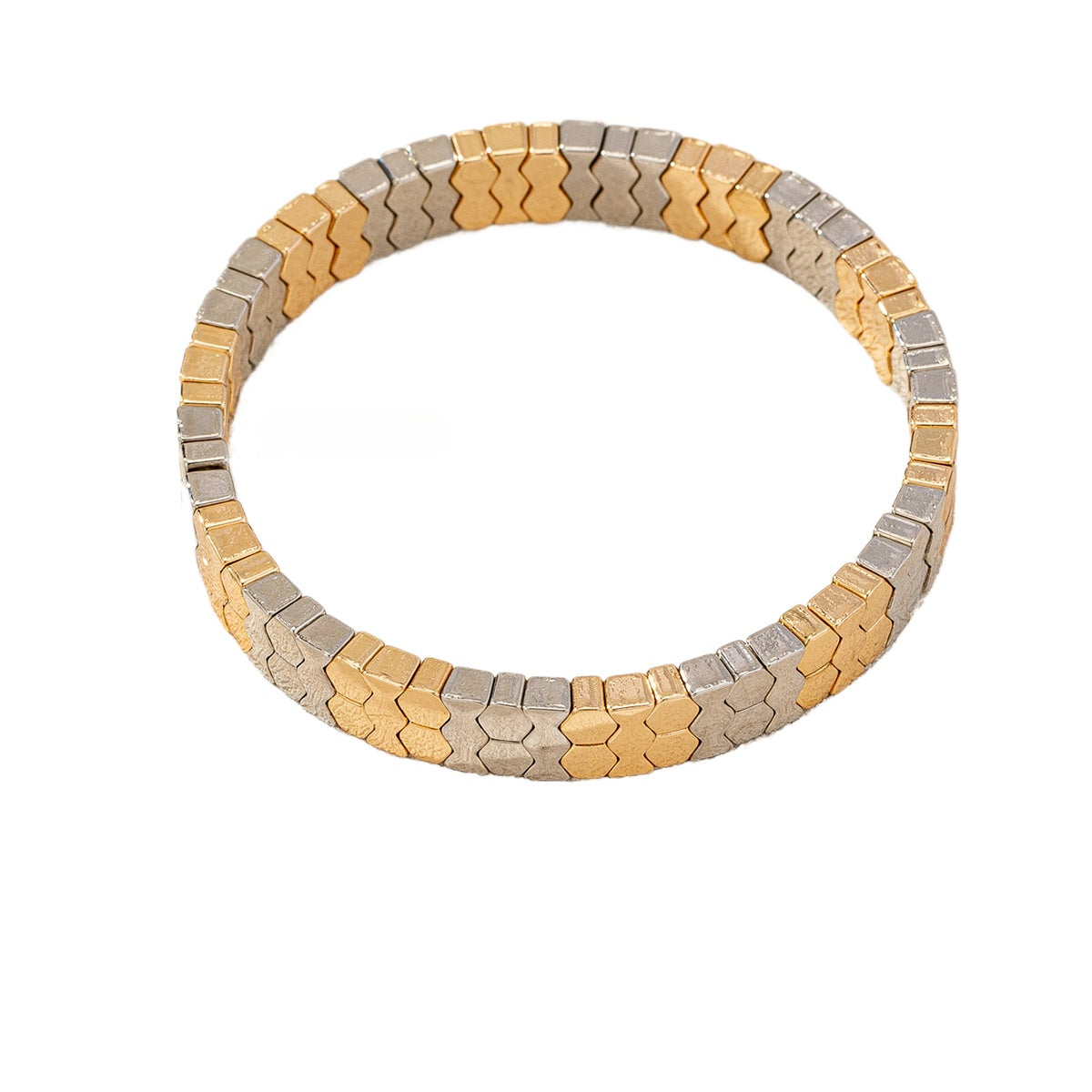 Stylish Personalized Watch with Geometric Bracelet for Women