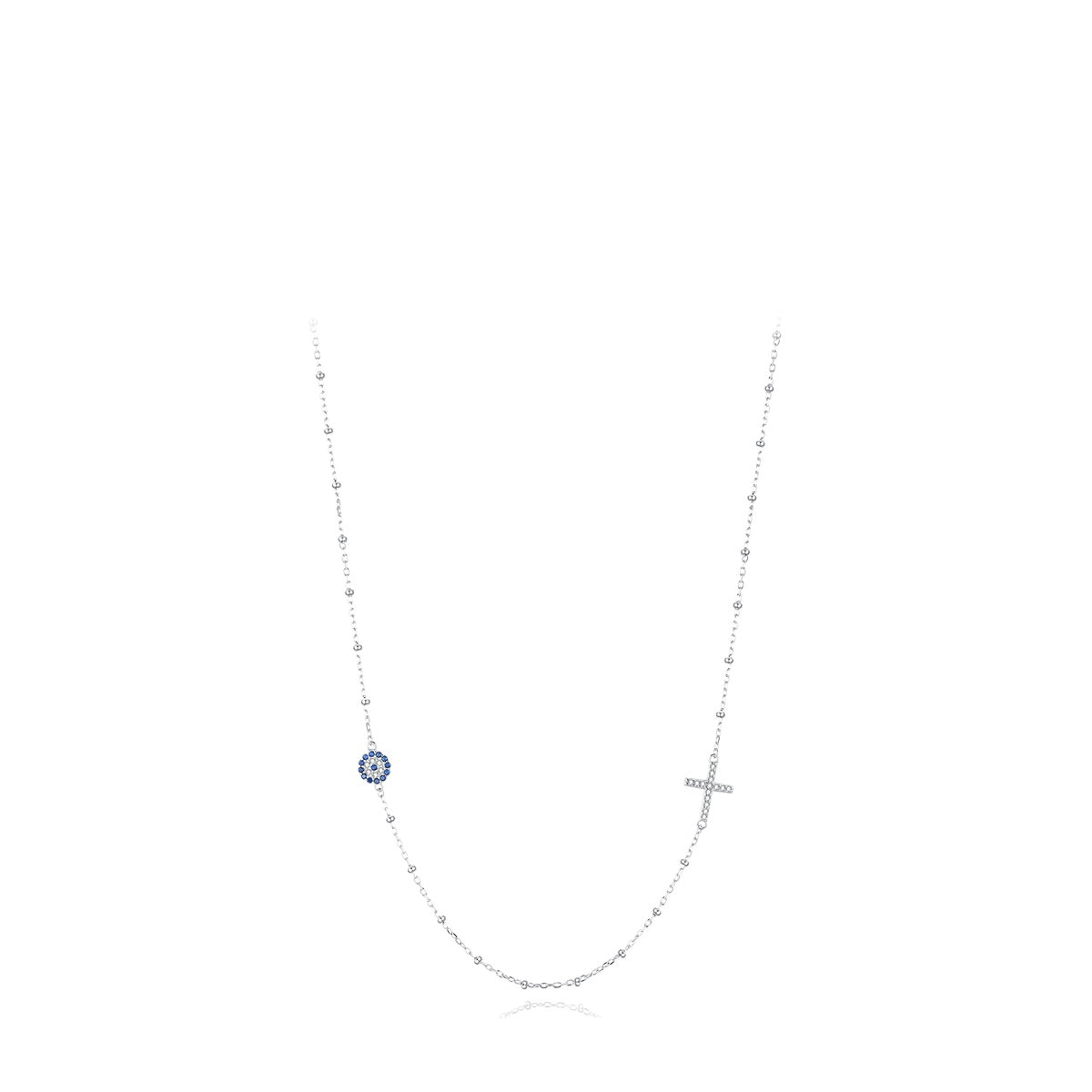 925 Sterling Silver Blue Eye Turquoise Necklace