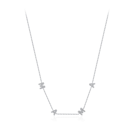 Mama Letter Sterling Silver Necklace - Elegant Mother's Day Gift