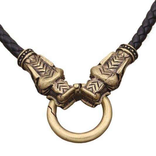 Legendary Wolf Necklace - Nordic Myth Inspired Jewelry for Men